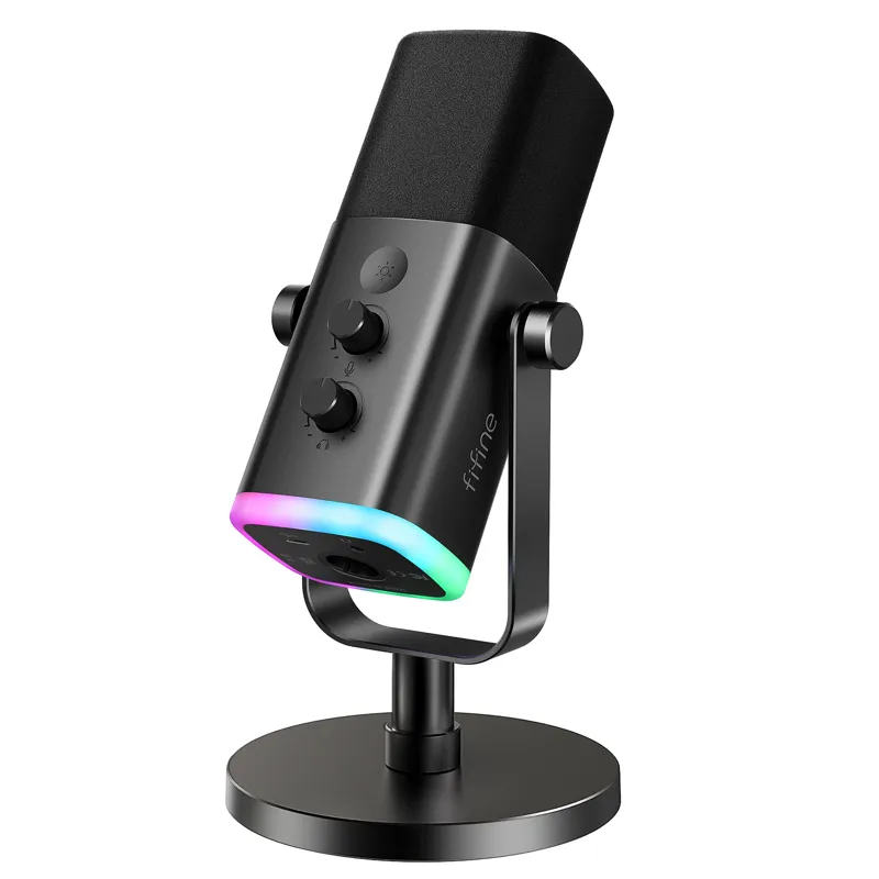 Fifine AM8 — micro USB/XLR blanc