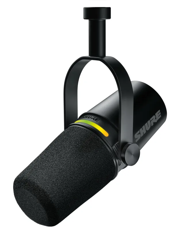 Shure MV7 — micro dynamique blanc